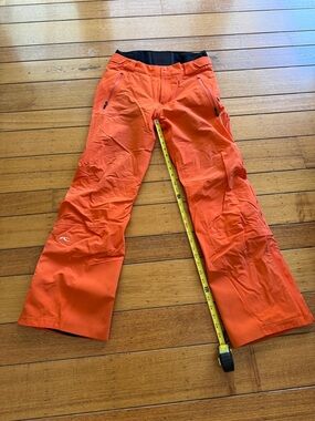 KJUS Unisex/Mens Razor Pro Pants - Ski / Snowboard Pants - Orange Color -Size XS